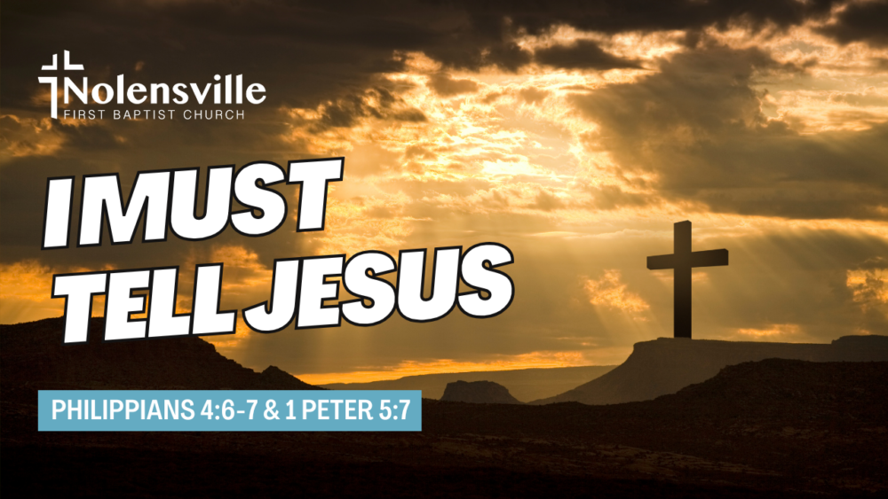 I Must Tell Jesus Image