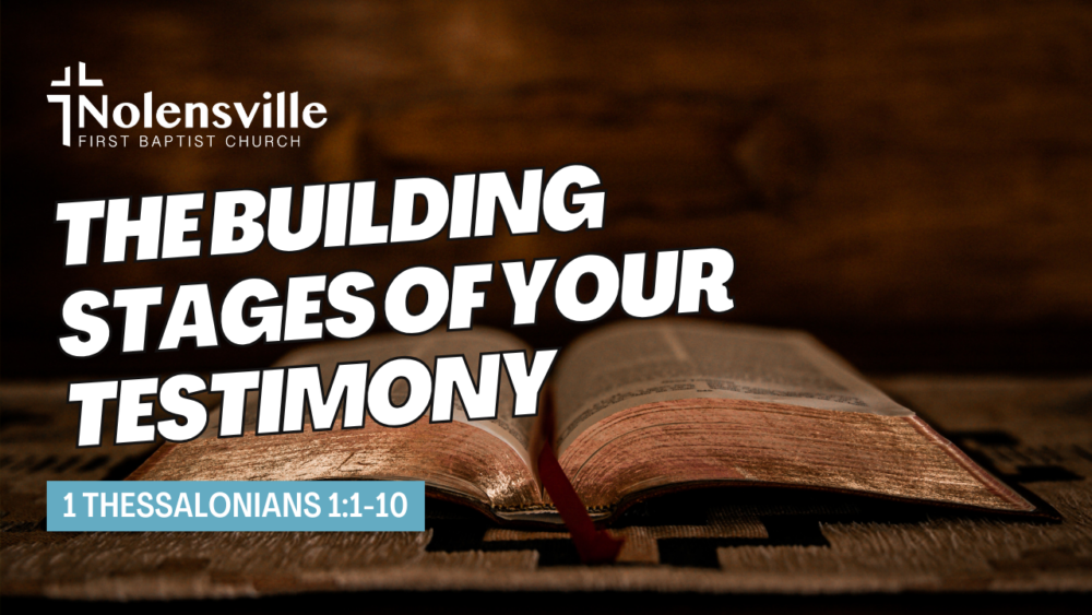 The Building Stages of Your Testimony Image