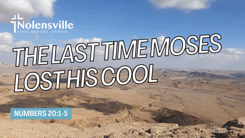 The Last Time Moses Lost His Cool Image
