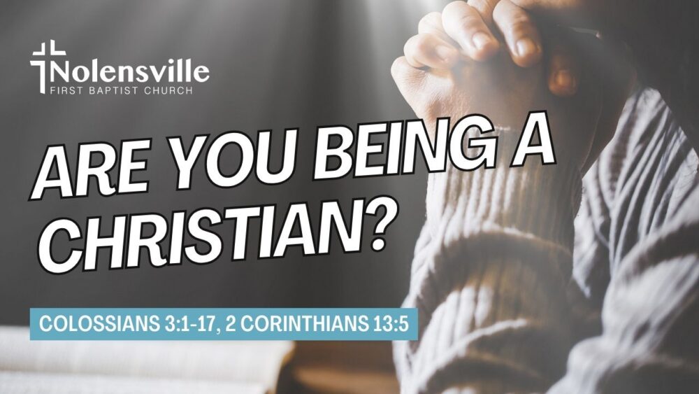 Are You Being a Christian? Image