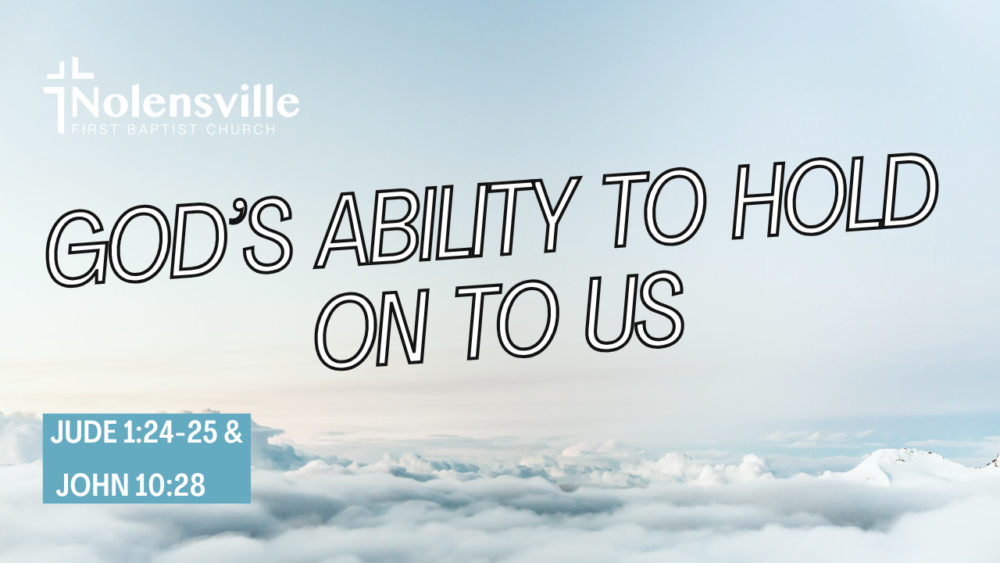 God's Ability to Hold on to Us Image